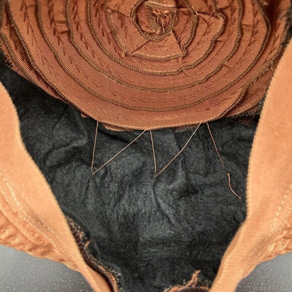 Vintage Brighton of California Hat Sz 22 Brown with Bow 1930-1940 - Picture 8 of 8